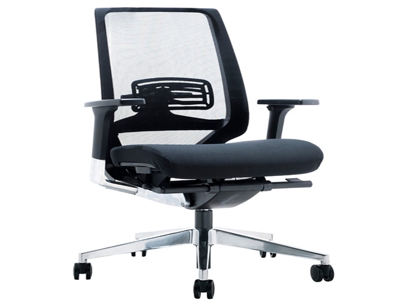 Evita Mesh Back Modern Executive Chair - Black