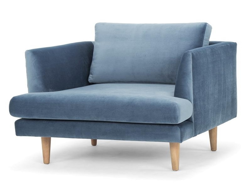 Sky Dust Blue Armchair