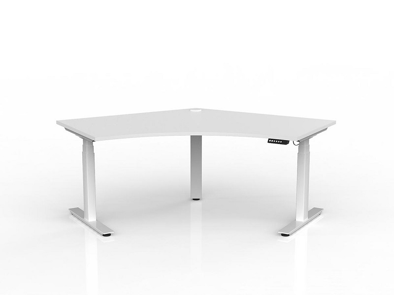 Nimble Electric Stand Up 120° Corner Desk